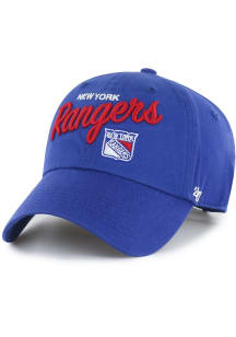 47 New York Rangers Blue Phoebe Clean Up Womens Adjustable Hat