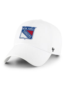 47 New York Rangers Clean Up Adjustable Hat - White