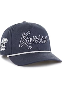 47 Kansas Jayhawks Tonal Overhand Hitch Adjustable Hat - Navy Blue