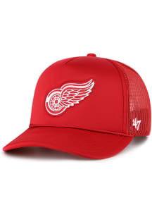 47 Detroit Red Wings Foam Front Mesh Trucker Adjustable Hat - Red