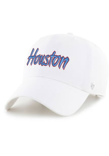 47 Houston Cougars 47 Clean Up Adjustable Hat - White