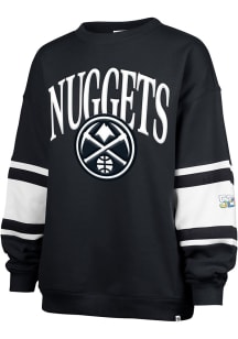 47 Denver Nuggets Womens Navy Blue City Edition Steadfast Crew Sweatshirt