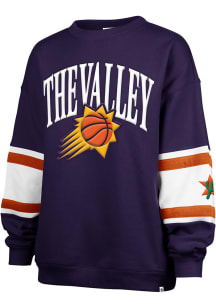 47 Phoenix Suns Womens Purple City Edition Steadfast Crew Sweatshirt