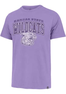 K-State Wildcats Lavender 47 Franklin Dome Over Short Sleeve Fashion T Shirt