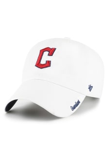 47 Cleveland Guardians White City Connect Ballpark Cheer Clean Up Womens Adjustable Hat