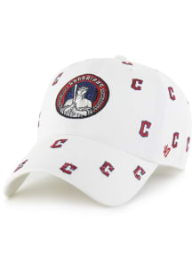 47 Cleveland Guardians White City Connect Confetti Clean Up Womens Adjustable Hat