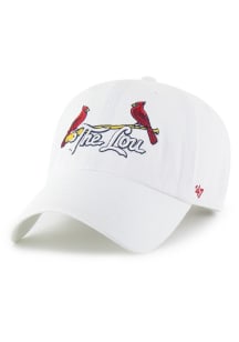 47 St Louis Cardinals City Connect Primary Clean Up Adjustable Hat - White