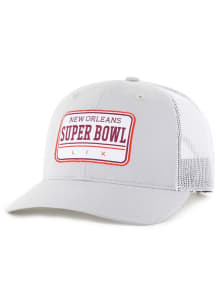 47  Super Bowl LIX Ellington Trucker Adjustable Hat - Grey