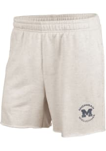 Womens Michigan Wolverines Oatmeal 47 Bonita Shorts