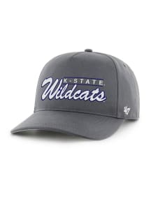 47 Charcoal K-State Wildcats DOMESTIC DOUBLE HEADER 47HITCH Adjustable Hat