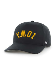 47 Iowa Hawkeyes Upside Down Flip Script Hitch Adjustable Hat -