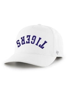 47 LSU Tigers Upside Down Flip Script Hitch Adjustable Hat - White