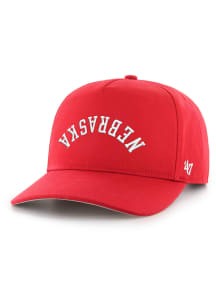 47 Nebraska Cornhuskers Upside Down Flip Script Hitch Adjustable Hat - Red