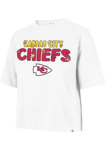 47 Kansas City Chiefs Womens White Dazey Short Sleeve T-Shirt