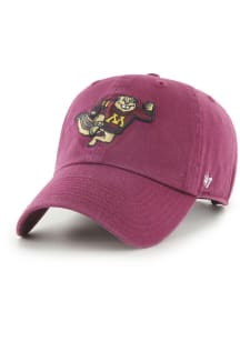 47 Minnesota Golden Gophers Clean Up Logo Adjustable Hat - Maroon