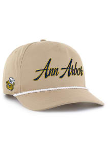 47 Michigan Wolverines Retro Overhand Hitch Adjustable Hat - Khaki