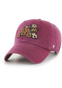 47 Maroon Minnesota Golden Gophers Clean Up Adjustable Hat