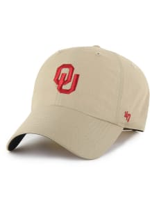 47 Oklahoma Sooners Brrr Clean Up Adjustable Hat - Tan