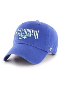 47 Los Angeles Dodgers 2024 League Champs Clean Up Adjustable Hat - Blue