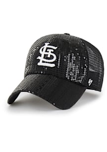 47 St Louis Cardinals Black Dazzle Mesh Womens Adjustable Hat