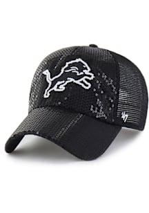 47 Detroit Lions Black Dazzle Mesh Womens Adjustable Hat