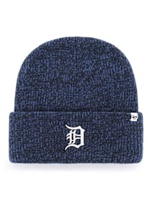 47 Detroit Tigers Navy Blue Brain Freeze Cuff Mens Knit Hat