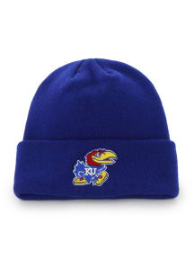 47 Kansas Jayhawks Blue Raised Cuff Mens Knit Hat