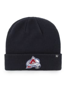 47 Colorado Avalanche Navy Blue Raised Cuff Mens Knit Hat