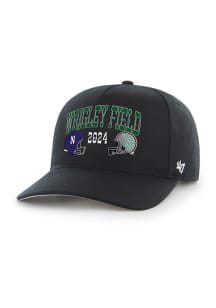 47 Black Northwestern Wildcats Hitch Adjustable Hat