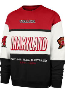 Mens Maryland Terrapins Red 47 Breeeze By Maximalist Crew Sweatshirt