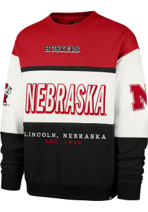 Mens Nebraska Cornhuskers Red 47 Breeeze By Maximalist Crew Sweatshirt