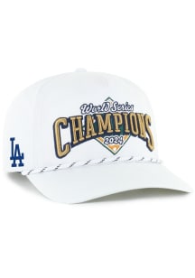 47 Los Angeles Dodgers 2024 World Series Champs Alley Hitch Adjustable Hat - White