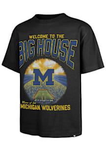 47 Michigan Wolverines Black Sigma Short Sleeve Fashion T Shirt