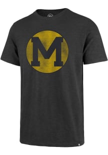 Michigan Wolverines Charcoal 47 Scrum Short Sleeve Fashion T Shirt