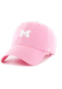 Michigan Wolverines 47 Clean Up Womens Adjustable Hat - Pink