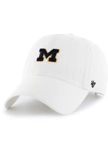 Michigan Wolverines 47 Clean Up Womens Adjustable Hat - White