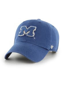 47 Blue Michigan Wolverines Chasm Clean Up Adjustable Hat