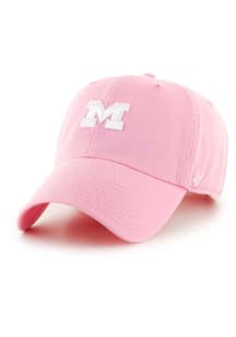 Michigan Wolverines 47 Clean Up Womens Adjustable Hat - Pink