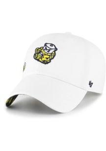 Michigan Wolverines 47 Retro Confetti Icon Clean Up Womens Adjustable Hat - White