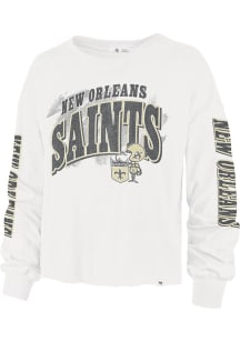 47 New Orleans Saints Womens White Parkway LS Tee