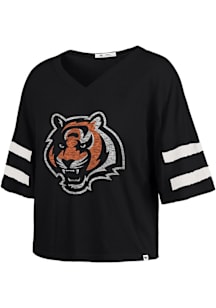 47 Cincinnati Bengals Womens Black Premier Short Sleeve T-Shirt