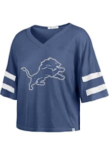 47 Detroit Lions Womens Blue Premier Short Sleeve T-Shirt
