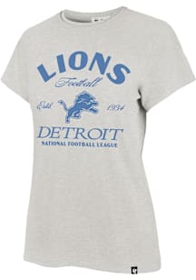 47 Detroit Lions Womens Grey Break Short Sleeve T-Shirt