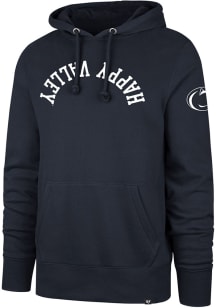 Mens Penn State Nittany Lions Navy Blue 47 Headline Upside Down Long Sleeve Fashion Hood