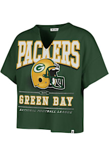 47 Green Bay Packers Womens Green Elation Short Sleeve T-Shirt