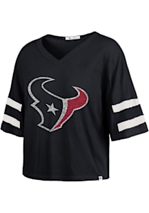 47 Houston Texans Womens Navy Blue Premier Short Sleeve T-Shirt
