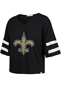 47 New Orleans Saints Womens Black Premier Short Sleeve T-Shirt