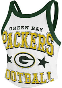 47 Green Bay Packers Womens White Energize Tank Top