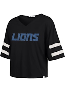 47 Detroit Lions Womens Black Premier Short Sleeve T-Shirt