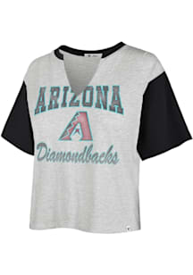 47 Arizona Diamondbacks Womens Grey Dolly Short Sleeve T-Shirt